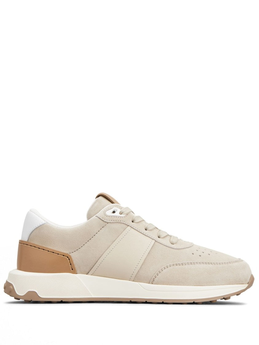 Tod's Leather-Trim Suede Sneakers