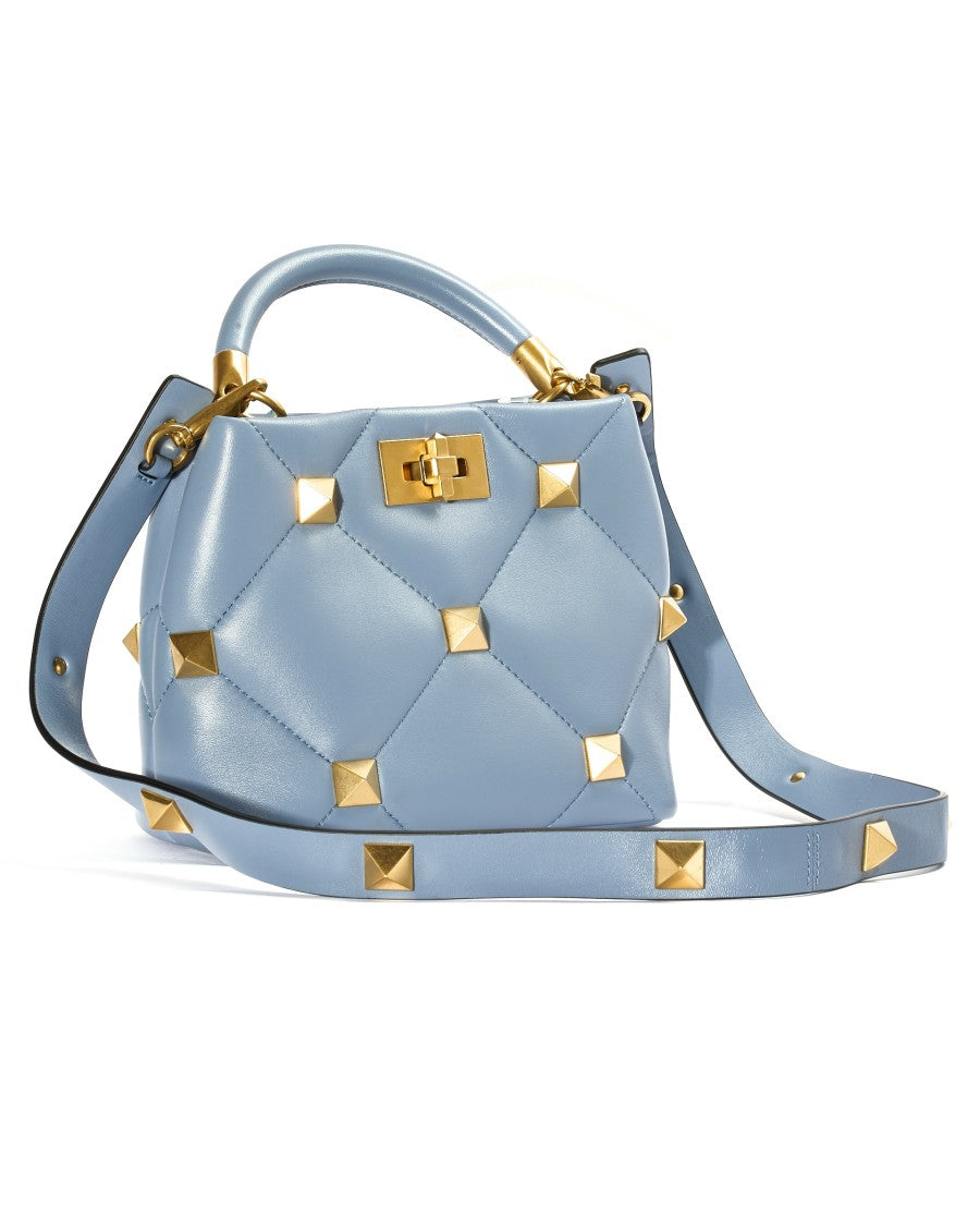 Valentino Roman Stud Small Sugar Paper Handbag