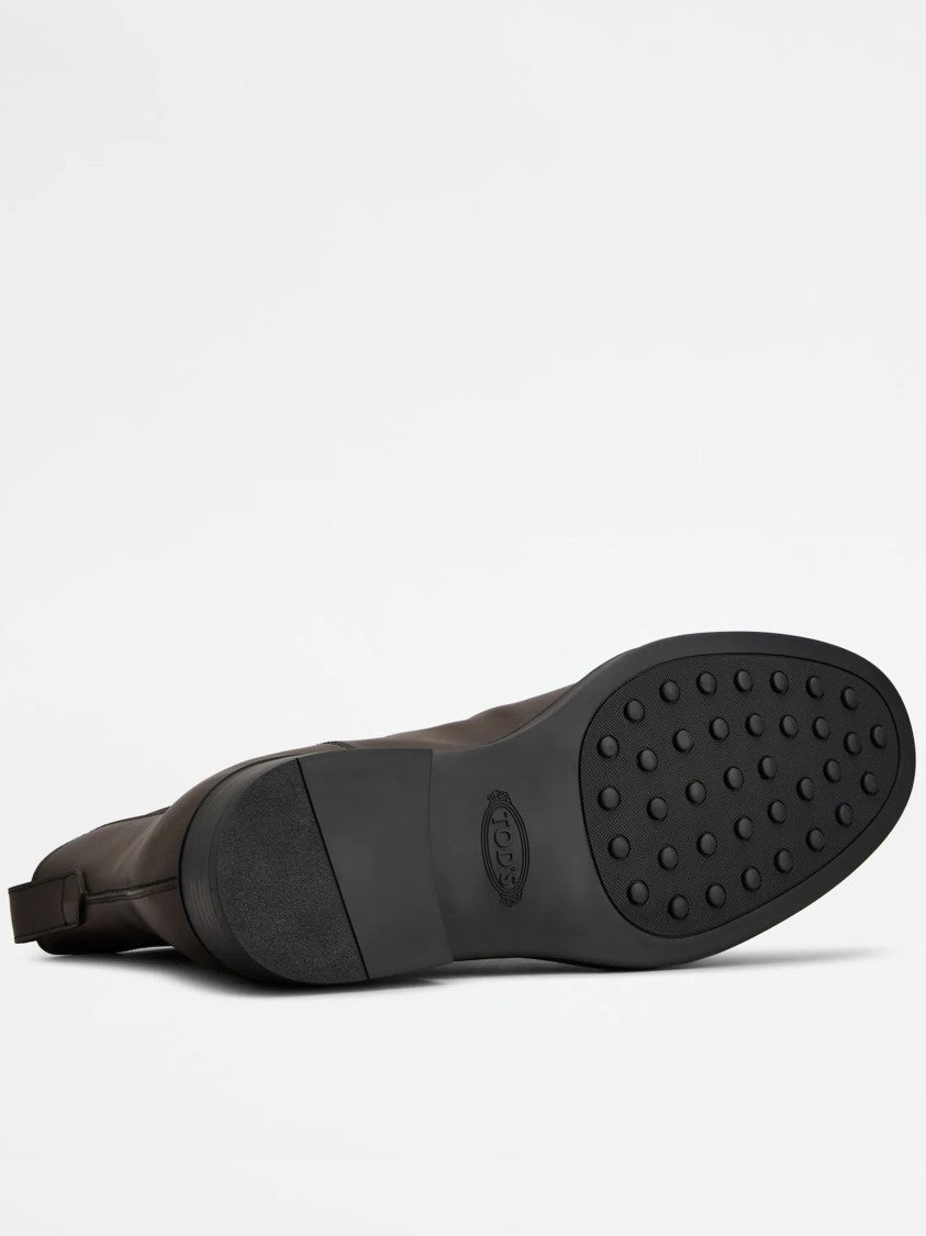 Tod's Black Stivaletto Smooth Leather Ankle Boots