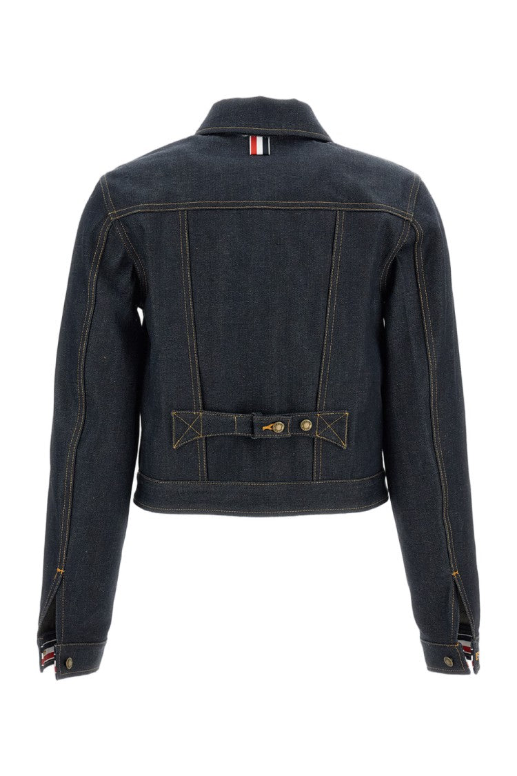 Thom Browne Cropped Denim Jacket