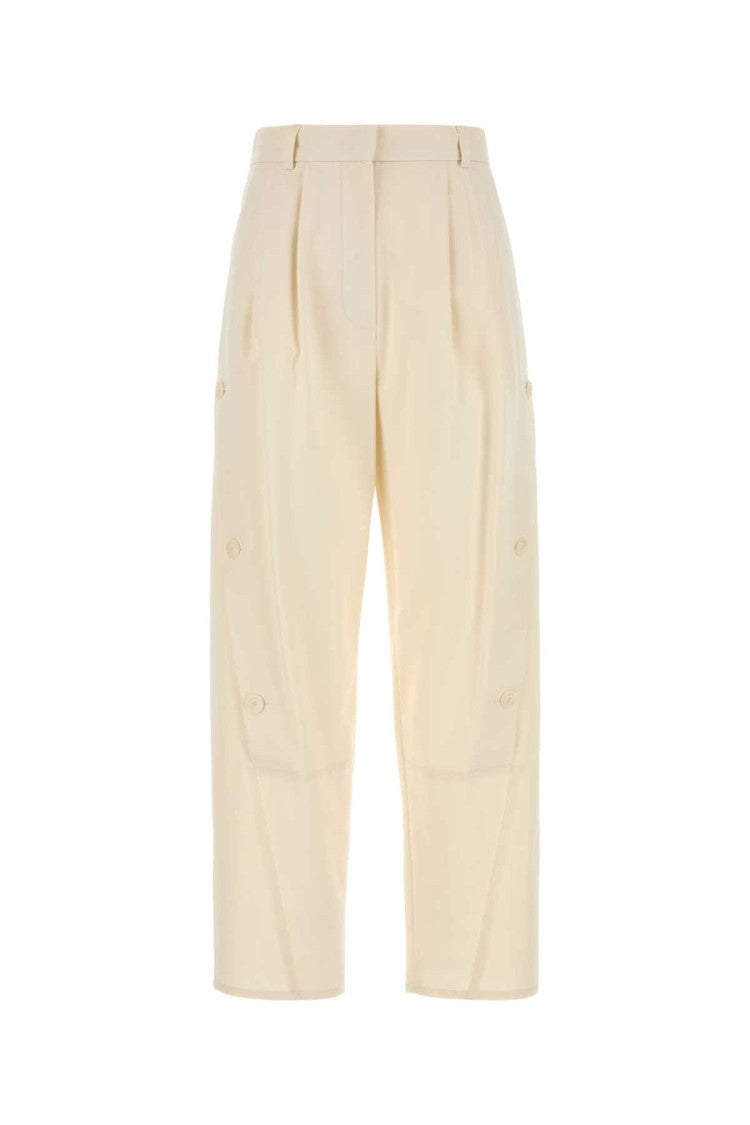 Max Mara Ivory Cotton Duomo Pant