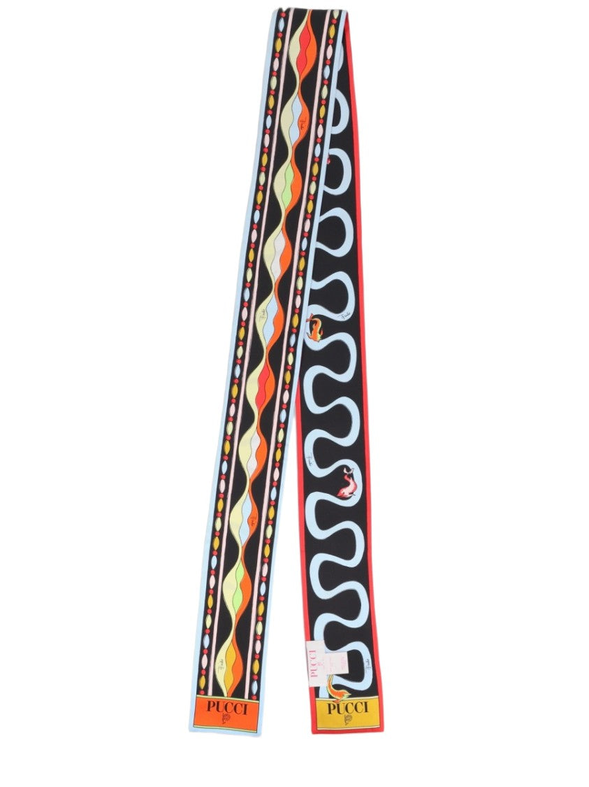 Pucci Multicolor Geometric Silk Foulard