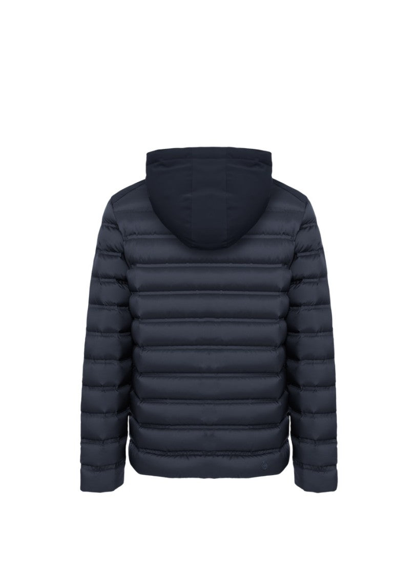 Colmar Black Water-Repellent Detachable Hood Down Jacket