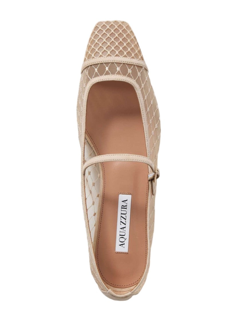 Aquazzura Pointed Toe Mary Jane Flats