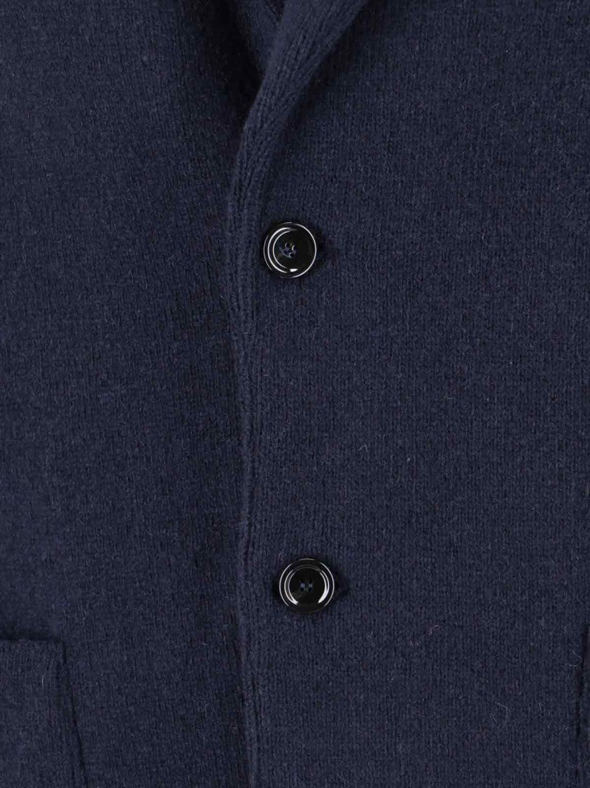 Lardini Single-Breasted Jacket – Navy