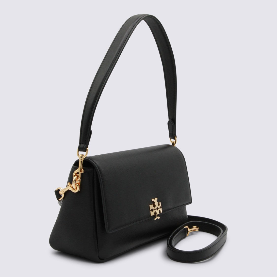 Tory Burch Rectangular Handbag With Polished Gold-Tone Clasp