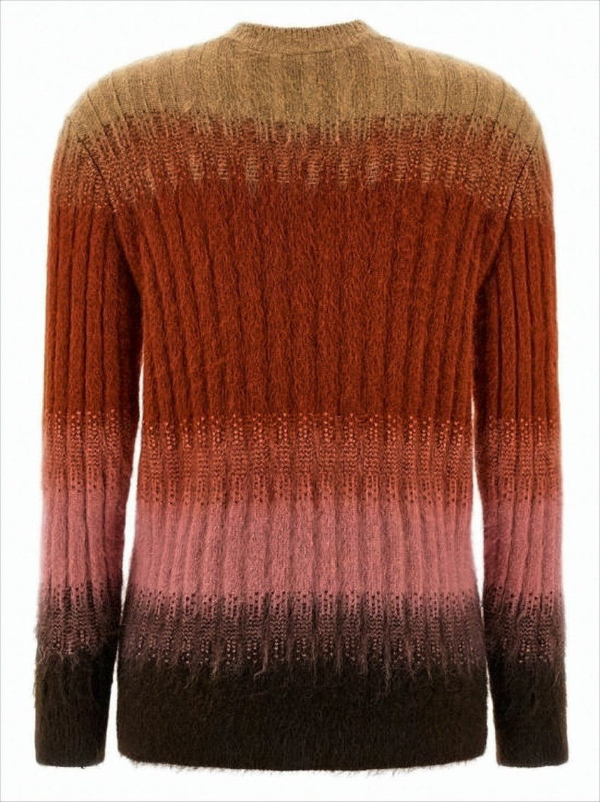 Fendi Gradient Cable Knit Sweater