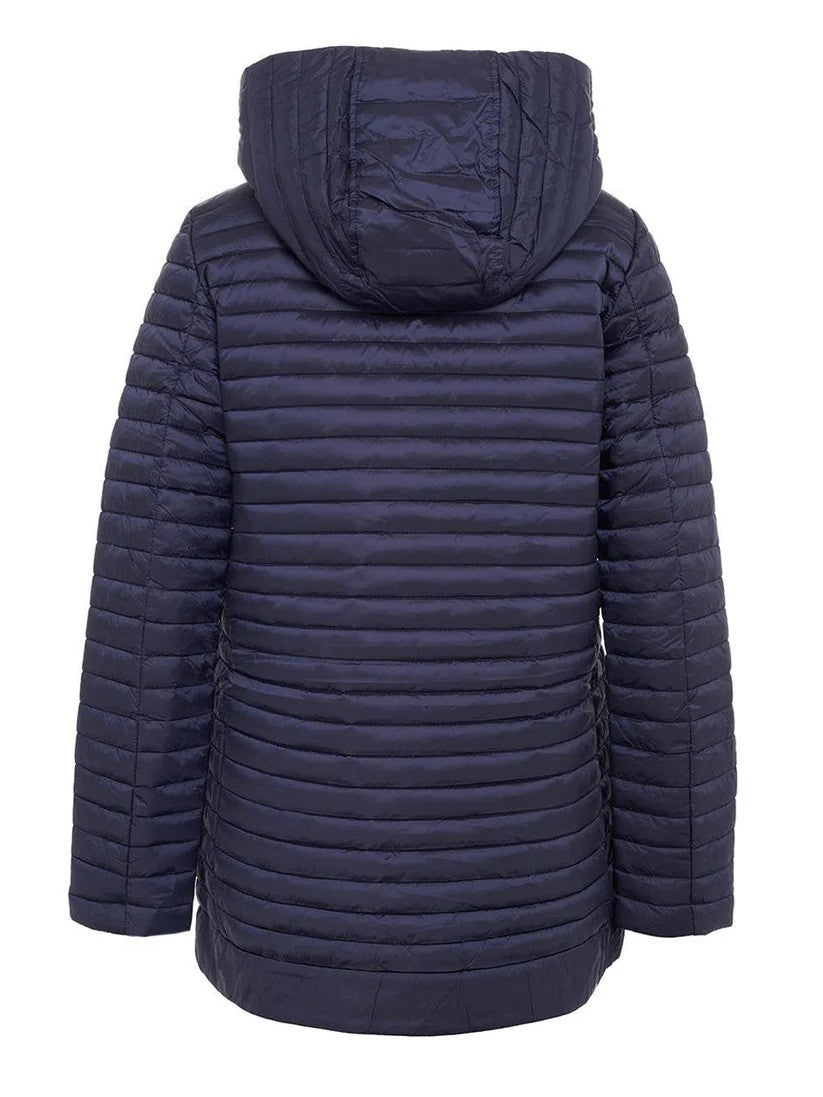 Save The Duck Quilted Hooded Jacket With Full-Length Zipper