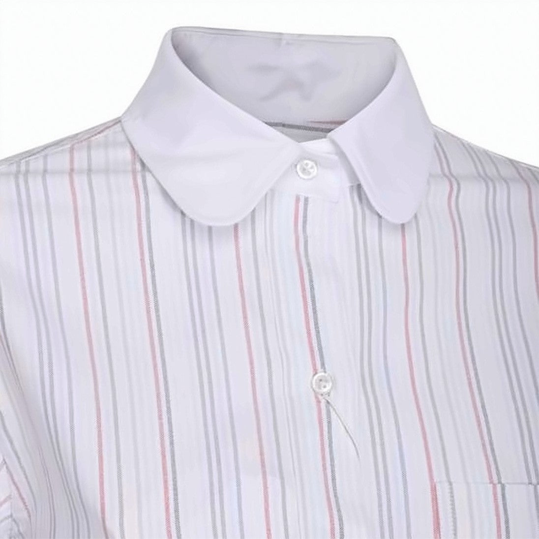 Thom Browne Midi Dress With Classic Shirt Silhouette And Vertical Stripes