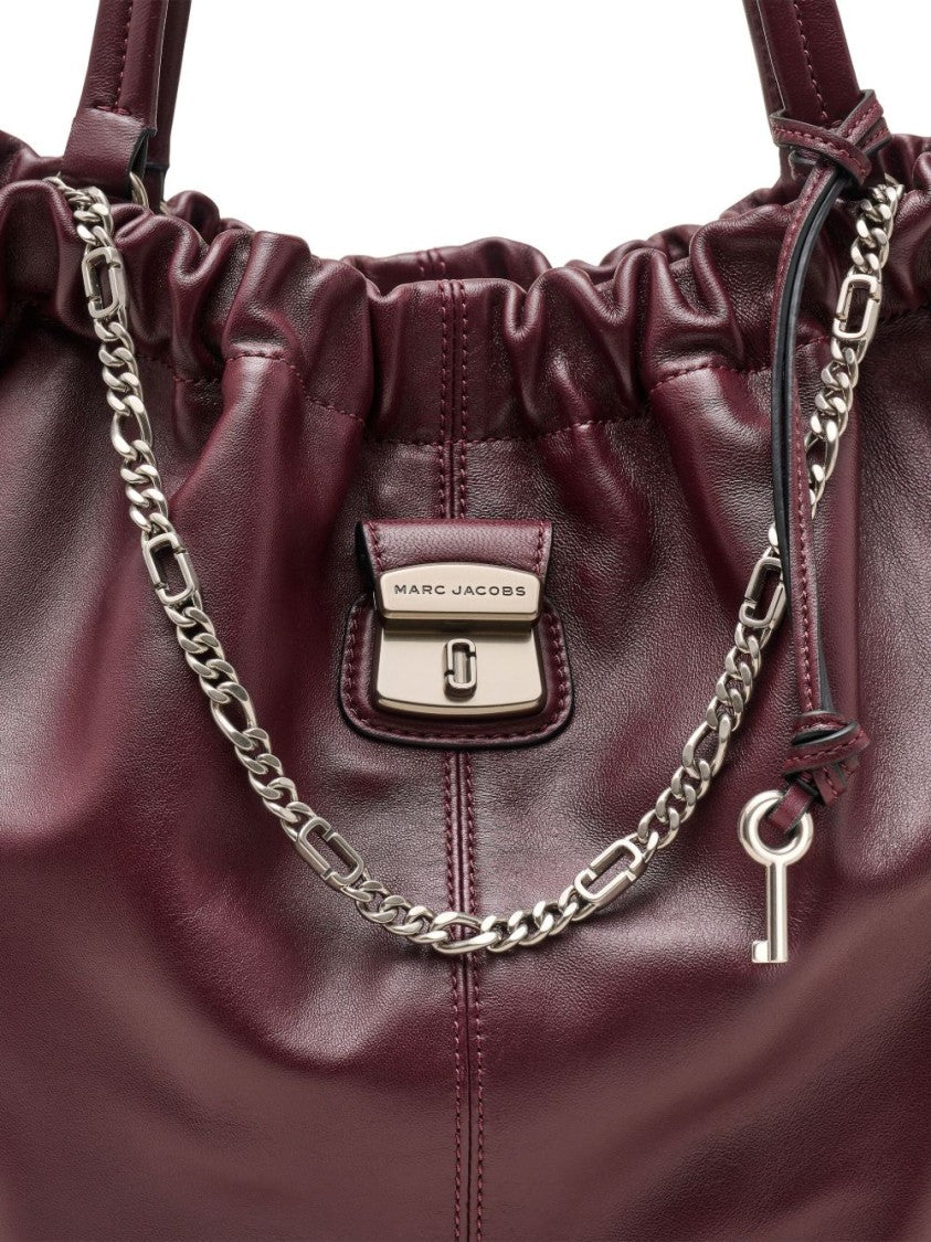 Marc Jacobs Slouchy Burgundy Lamb Leather Handbag