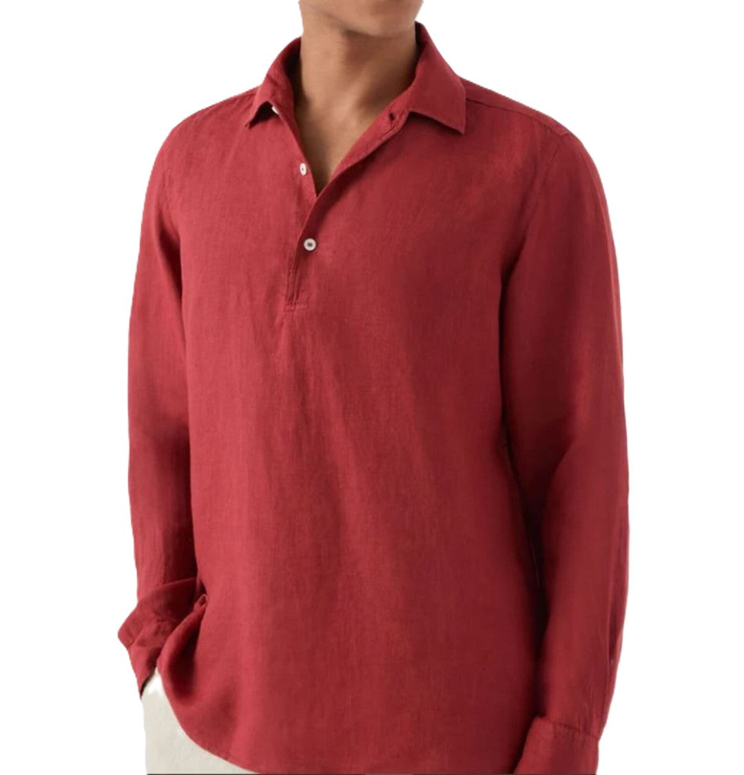 Mc2 Saint Barth Relaxed Fit Long-Sleeve Shirt With Classic Collar