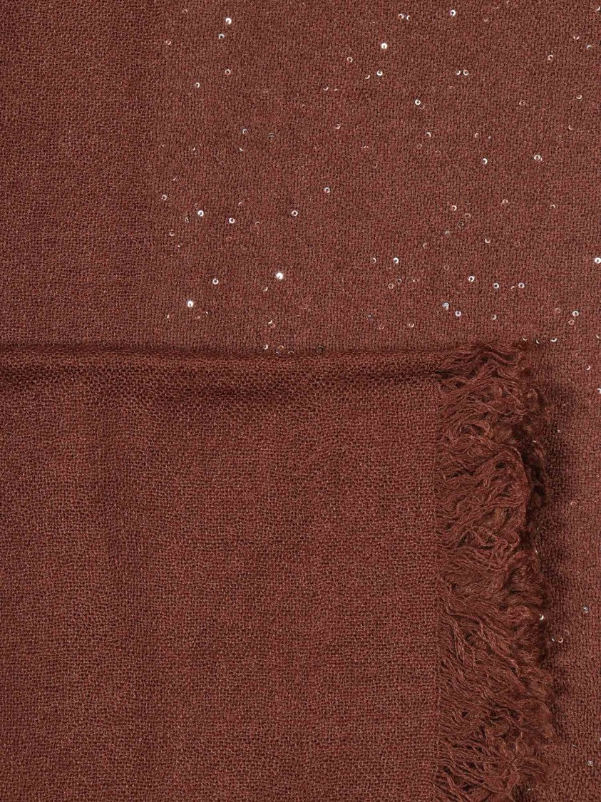 Faliero Sarti Kundy Rectangular Scarf With Sparkling Embellishments