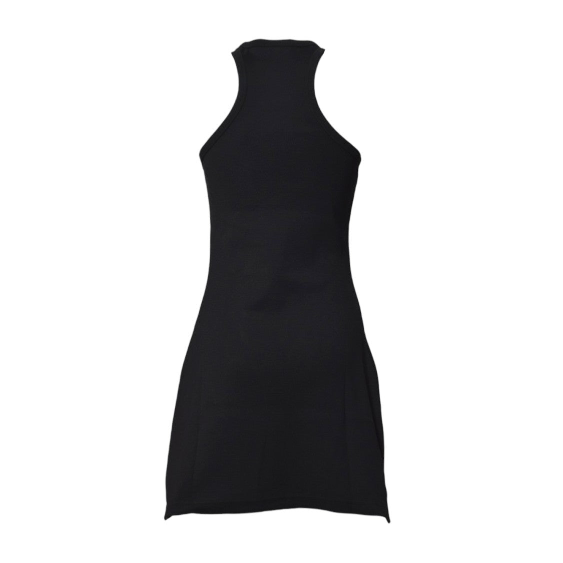 Courrèges Black Cotton Contrast Scuba Mini Dress