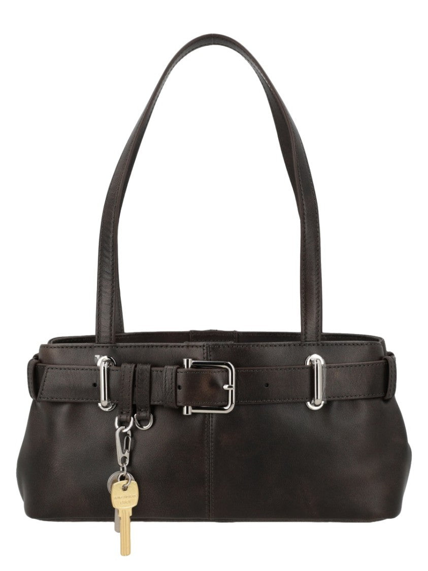 Osoi Rectangular Mini Handbag With Decorative Belt Detail