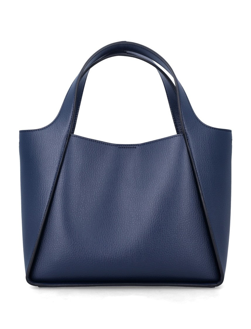 Stella Mccartney Trapezoidal Crossbody Tote With Perforated Design