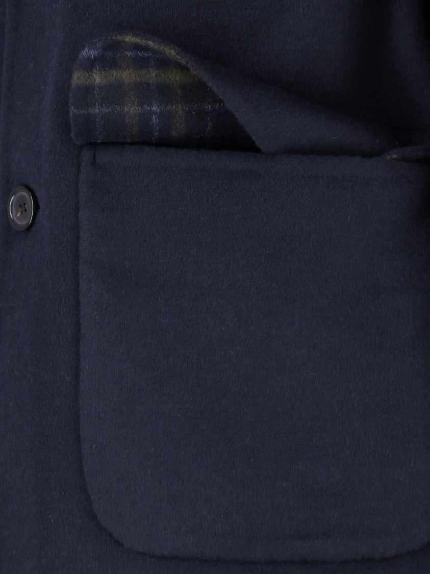 Paul Smith Structured Plaid Lining Button-Up Jacket