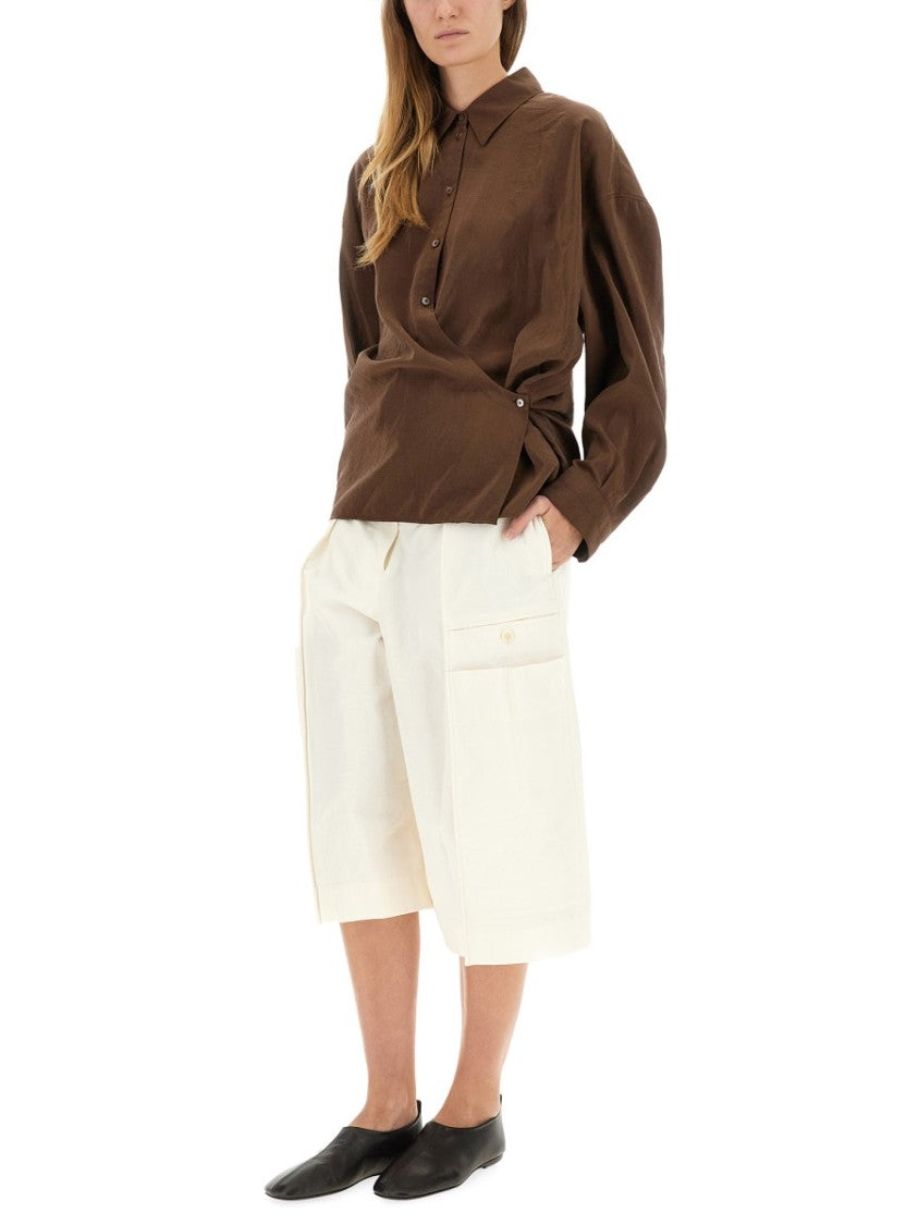 Lemaire Straight Twisted Collar Shirt