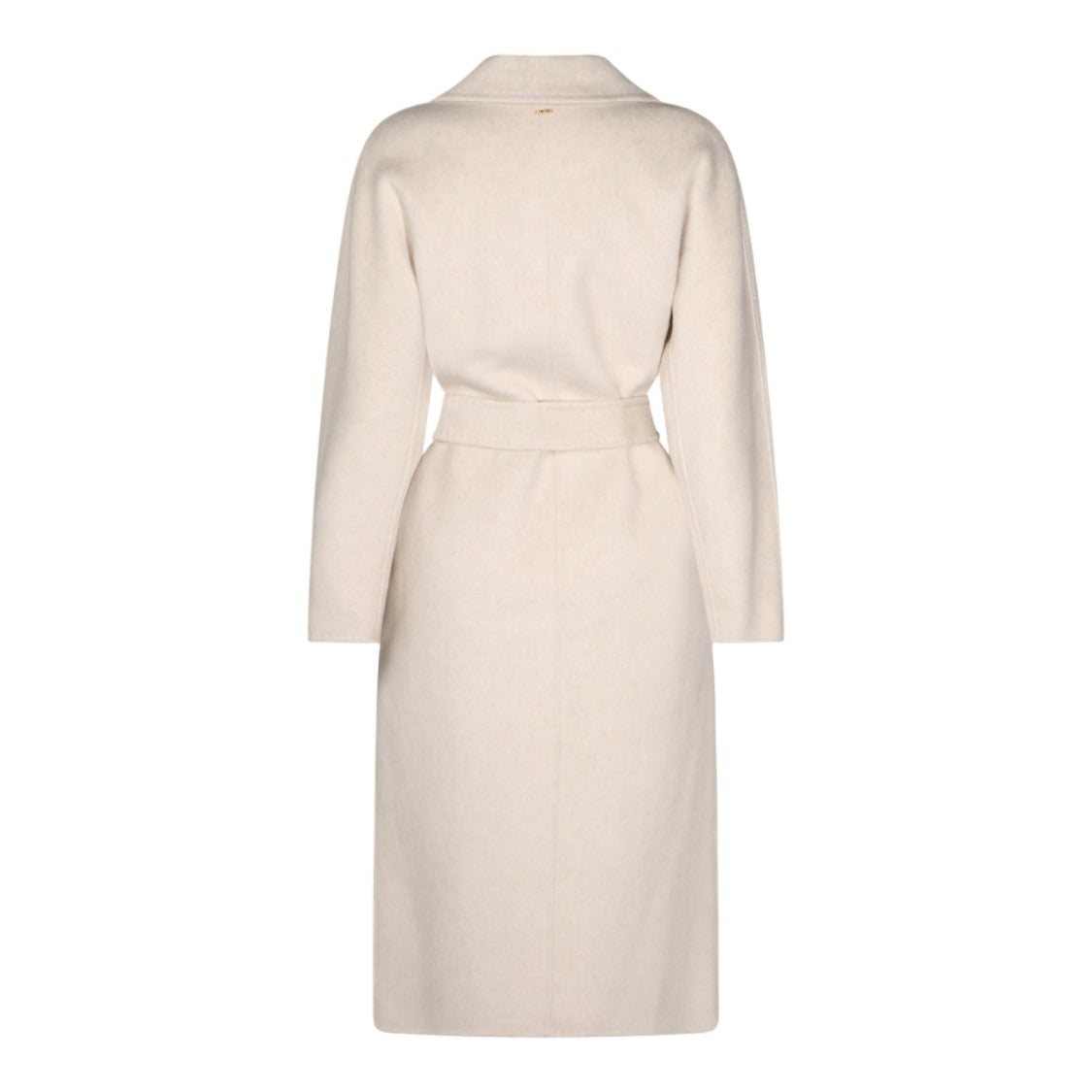 Twin-Set Double-Breasted Belted Long Tailored Coat