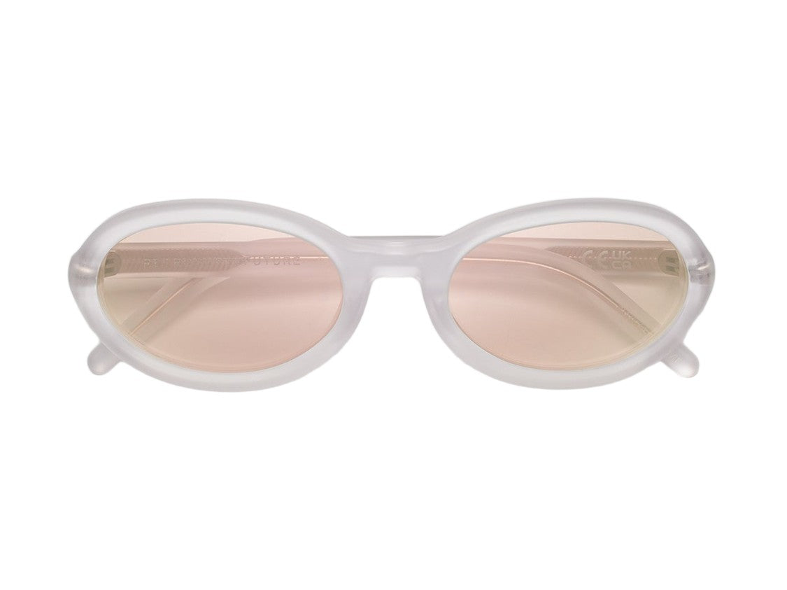 Retrosuperfuture Cherry Translucent Gradient Round Sunglasses