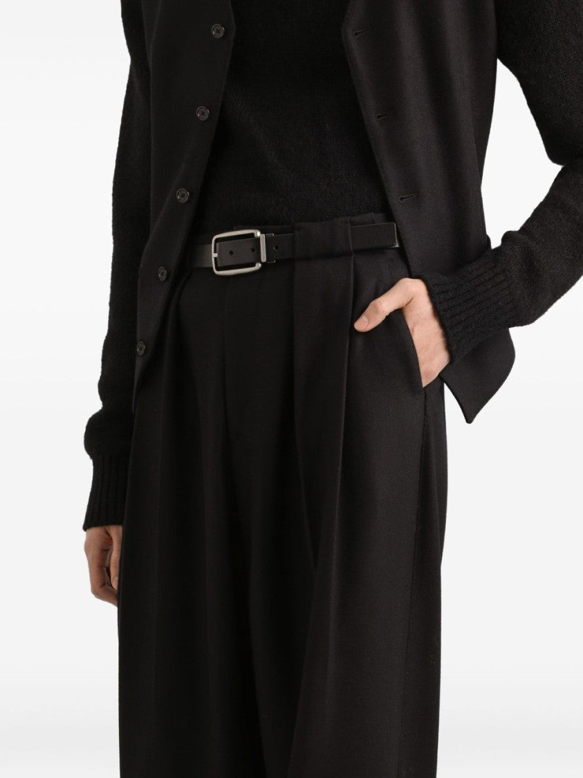 Dolce & Gabbana High-Waisted Wool Trousers With Tailored Fit