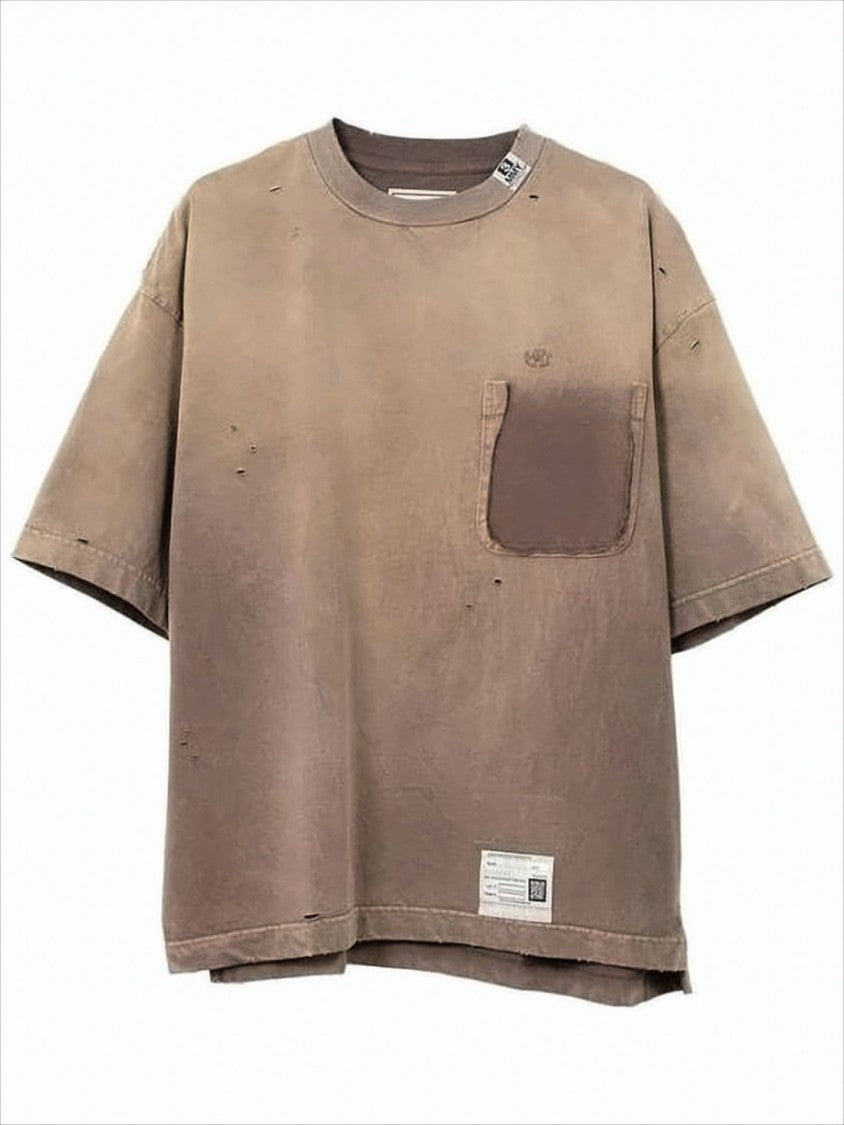 Maison Mihara Yasuhiro Oversized Short-Sleeve T-Shirt With Vintage Distressing