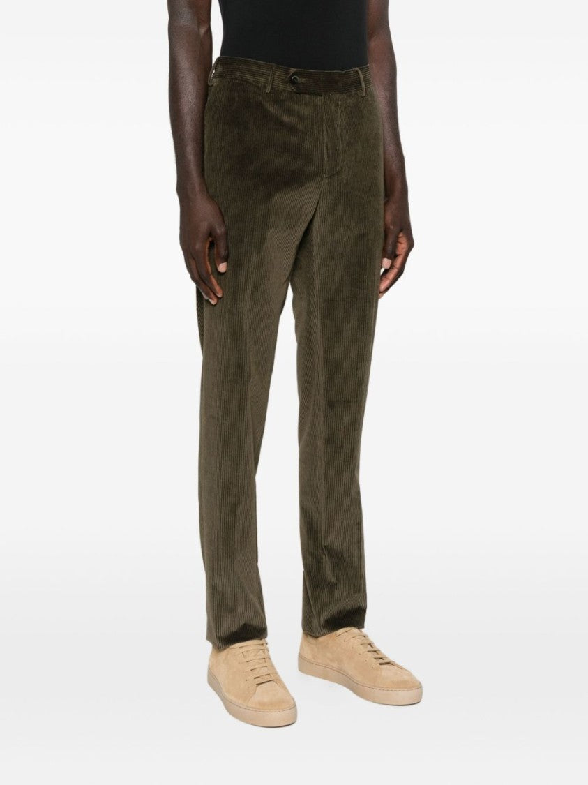 Pt Torino Military-Inspired Trousers With Structured Fit
