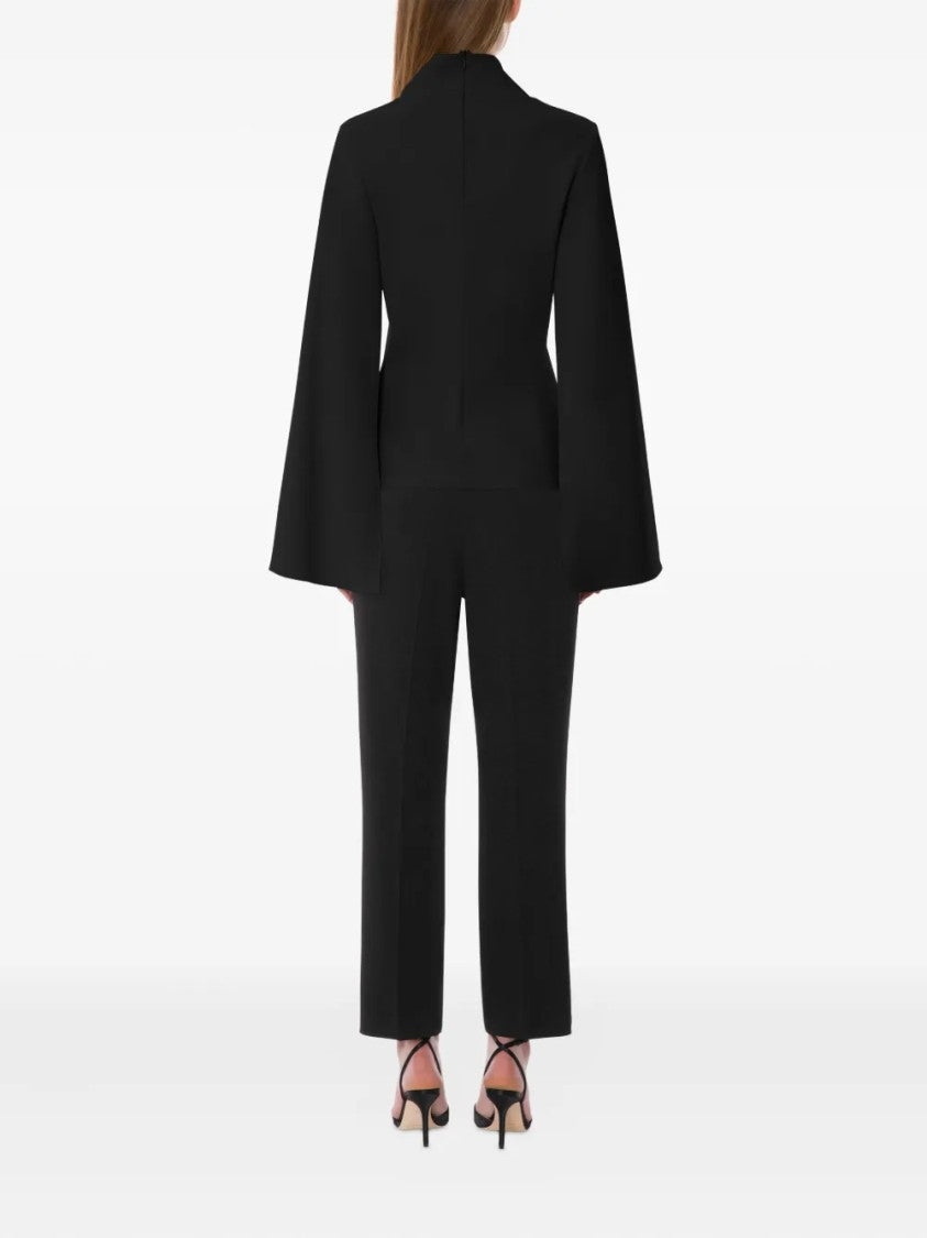 Alberta Ferretti Tailored Straight-Leg Minimalist Design Pants