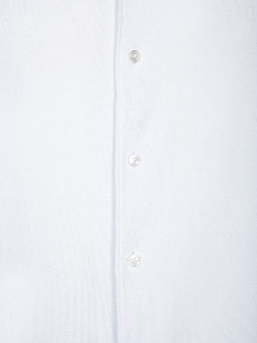 Zegna Cotton Piquet Shirt