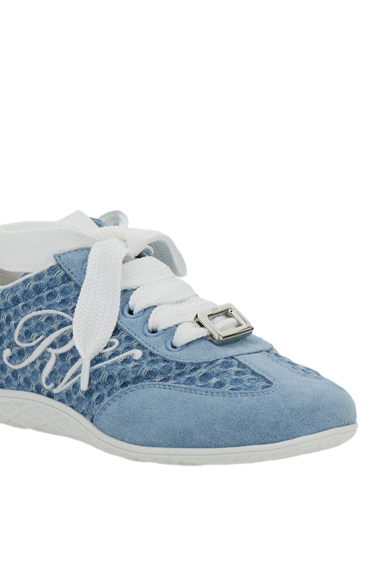 Roger Vivier Low-Profile Blue Sneakers