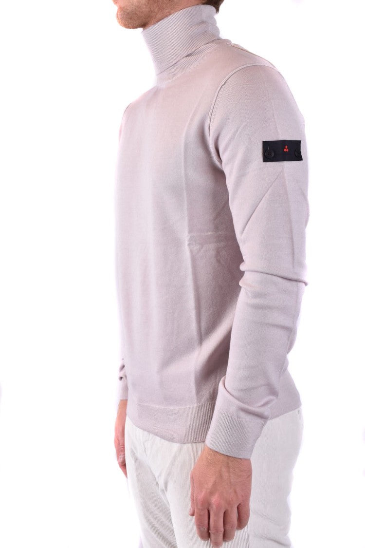 Peuterey Classic Turtleneck Knitwear With Ribbed Details