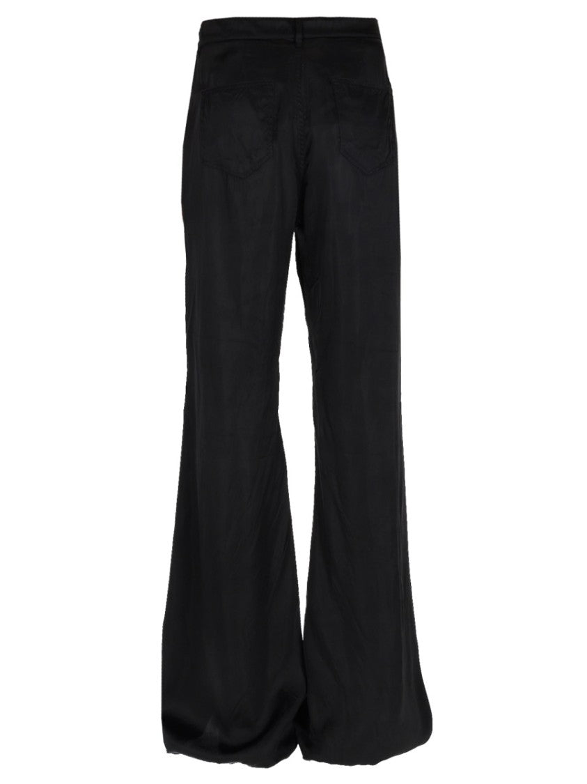 Rick Owens Neutrals Bolan Bootcut Luster Cupro Pants
