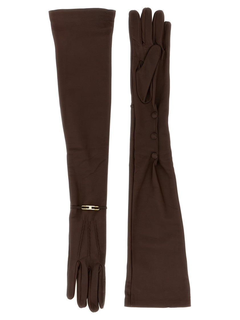 Elisabetta Franchi Nappa Gloves