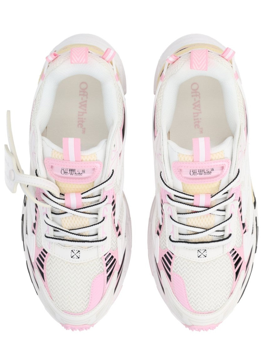Off-White Be Right Back Layered Design Mesh Sneakers