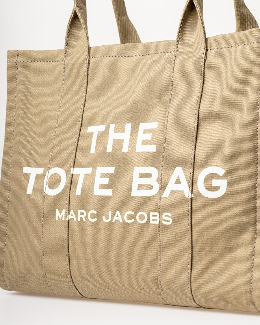 Marc Jacobs Rectangular Canvas Tote Bag With All-Over Logo Print