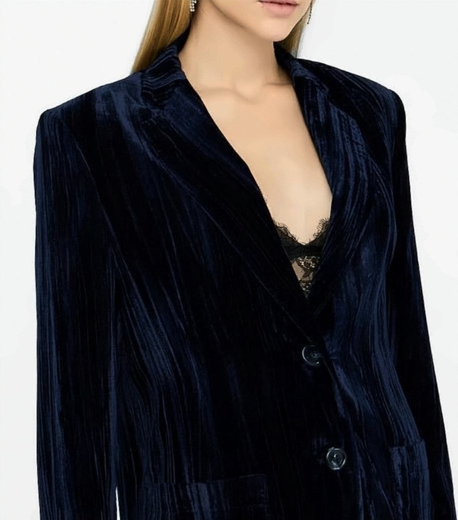 Liu Jo Notch Lapel Blue Jacket