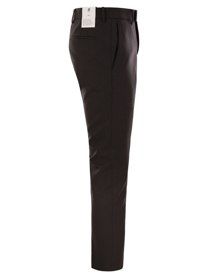 Pt Torino Dieci - Virgin Wool Trousers