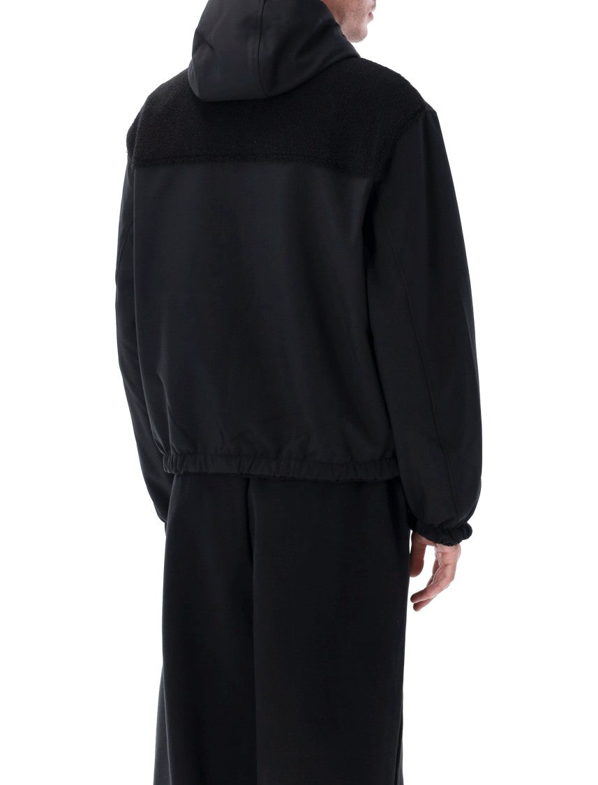 Arte Antwerp Reersible Nylon And Sherpa Technical Hooded Jacket