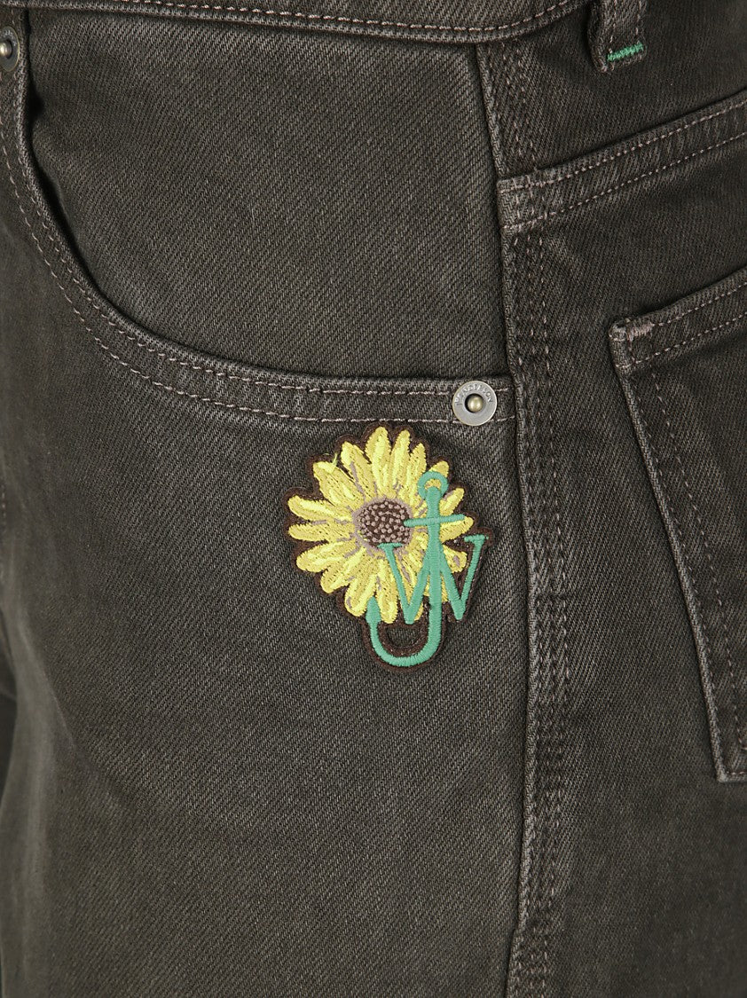 J. W. Anderson Jeans With Cuff And Patch