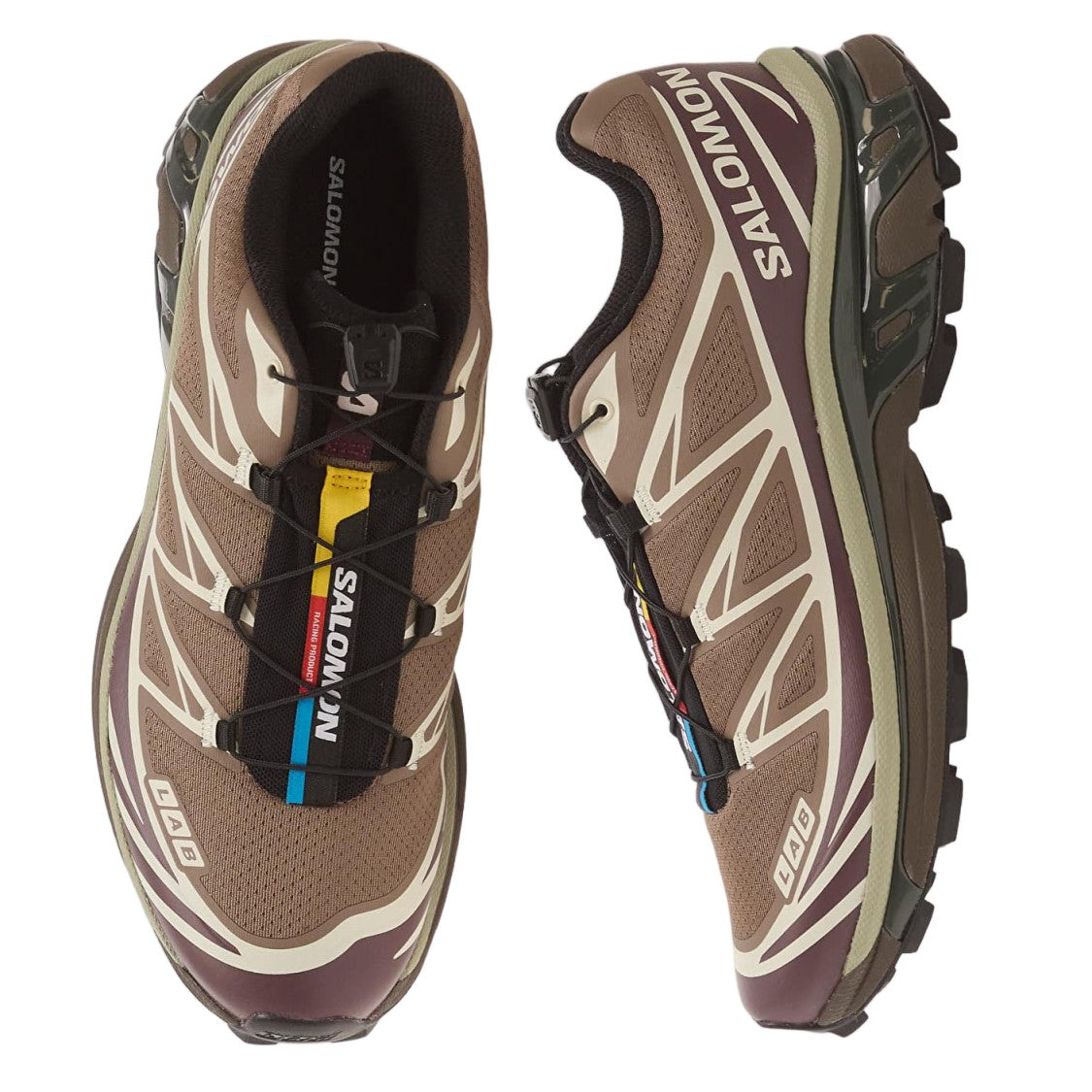 Salomon Brown/Multi Mesh Drawstring Sneakers
