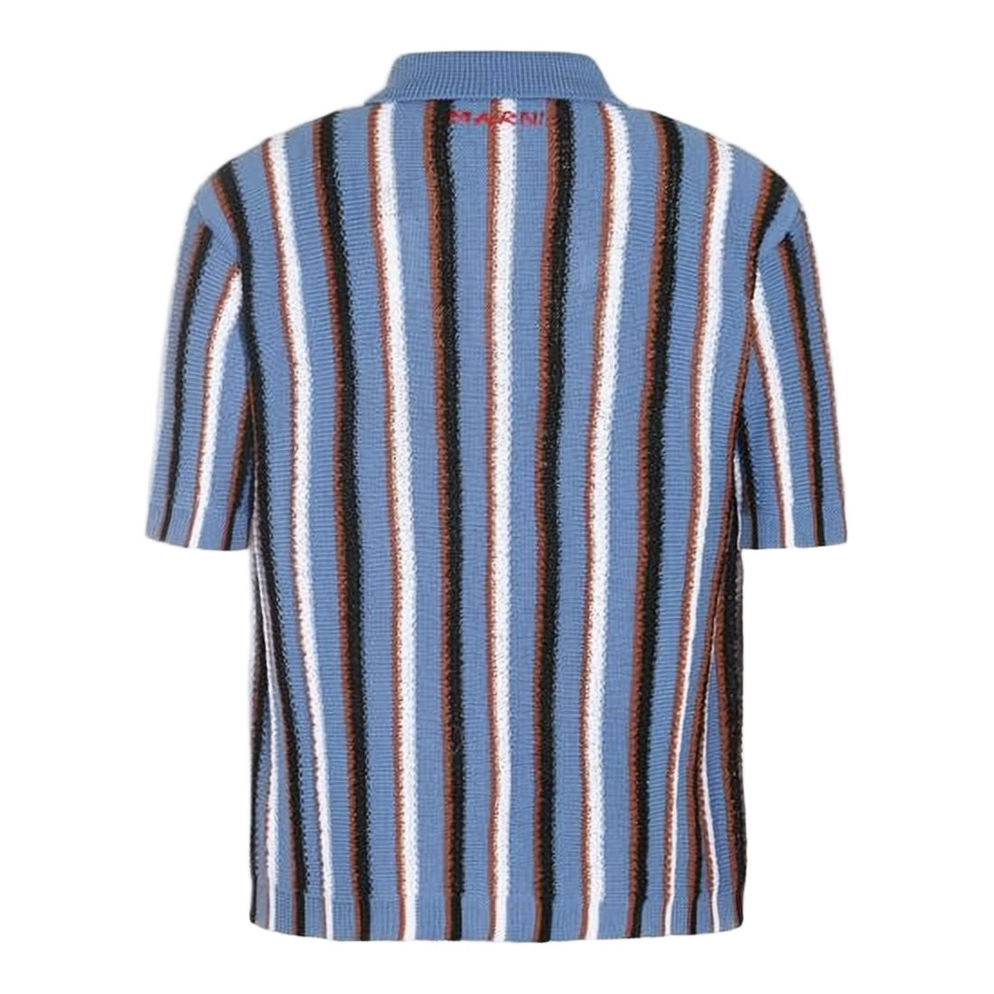 Marni Striped Knit Polo Shirt