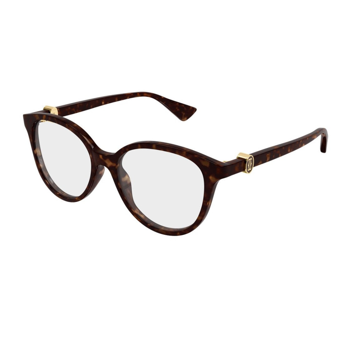 Cartier Havana Double C De Cartier Acetate Round Sunglasses