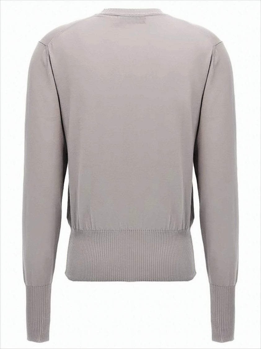 Vivienne Westwood Argyle Knit Cardigan With Wooden Button Closure