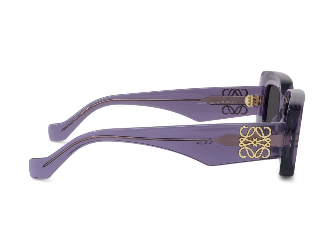 Loewe Translucent Purple Lw40101i Oversized Square Sunglasses