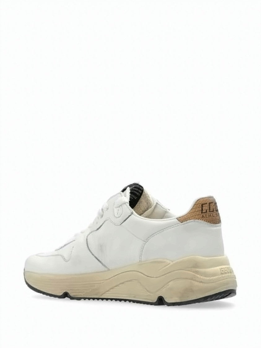 Golden Goose Napa Leather And Suede Sneakers With Metallic Accents