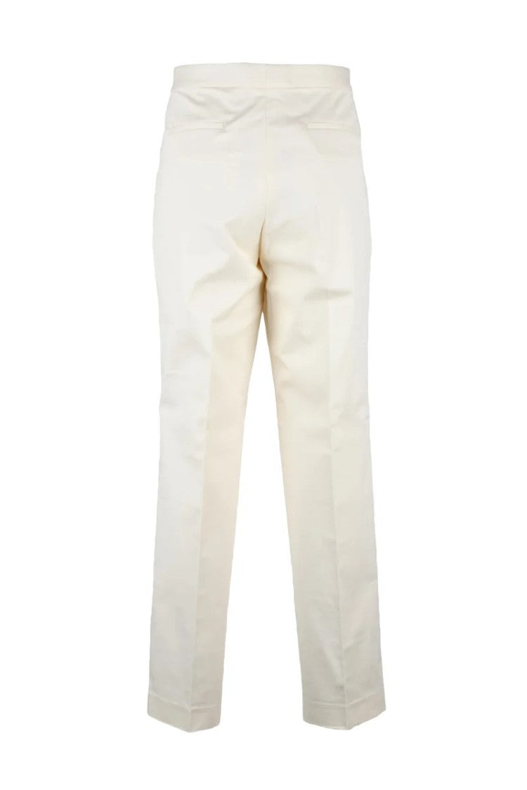 Fabiana Filippi Cream Straight Leg Trousers