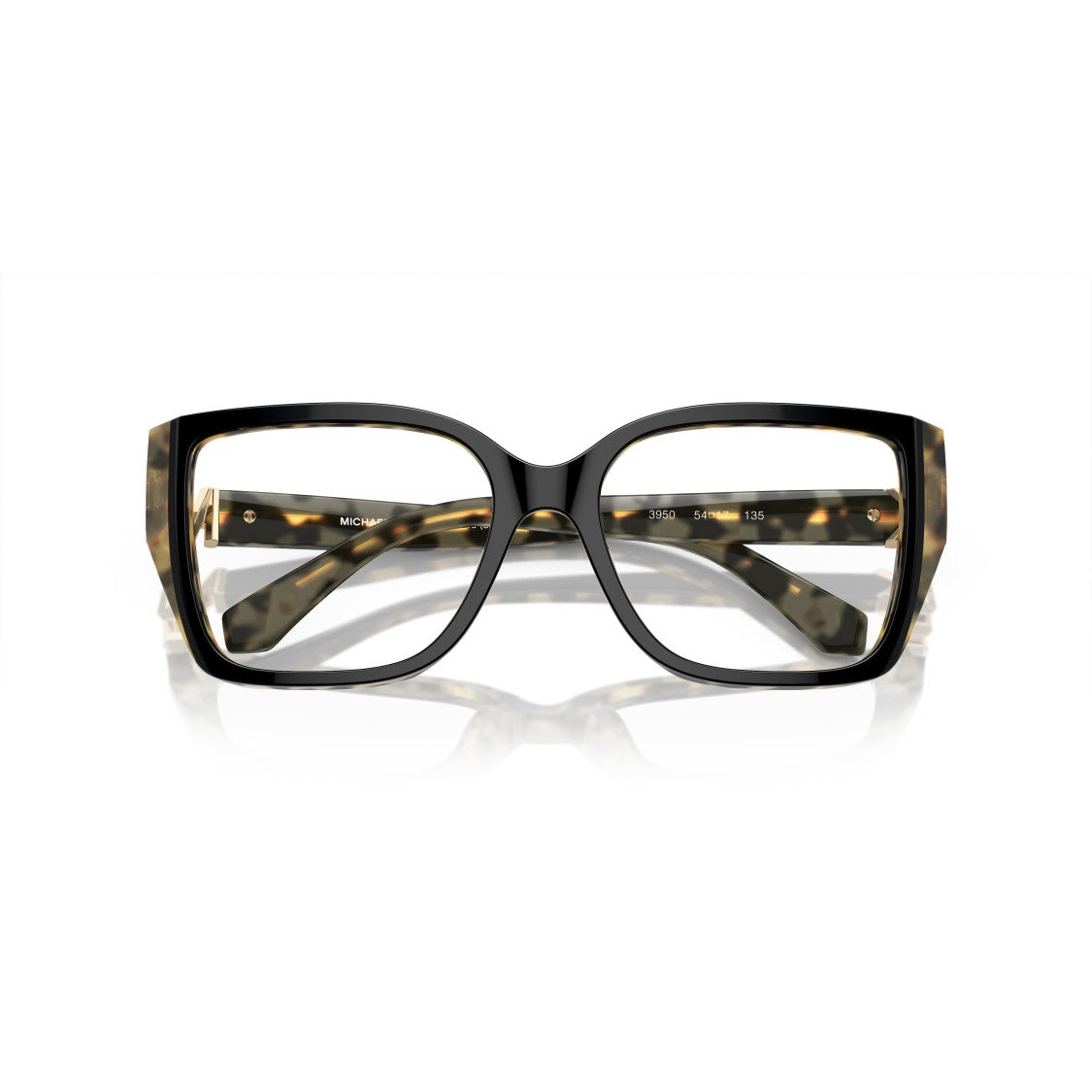 Michael Kors 0Mk4115u Oversized Tortoiseshell Frame Eyeglasses With Gold Logo Accent
