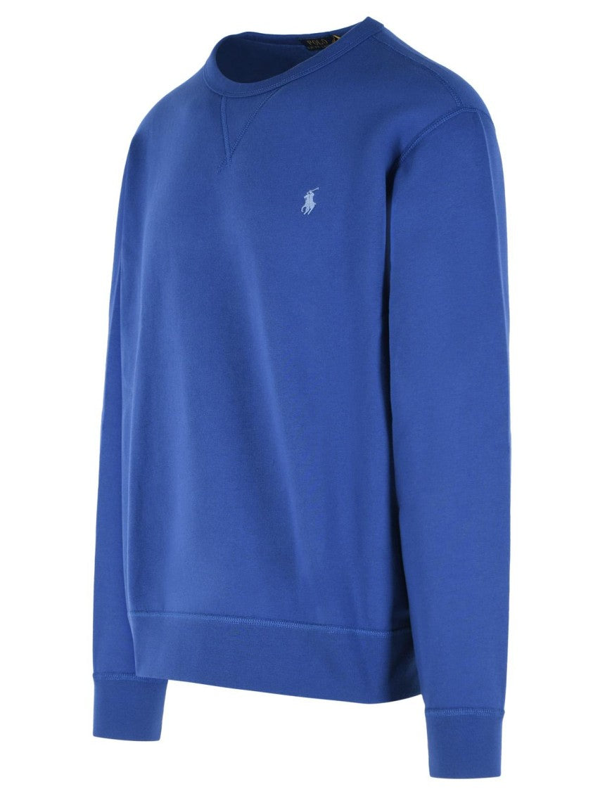 Polo Ralph Lauren Cotton-Blend Sweatshirt With Ribbed Details And Logo Embroidery