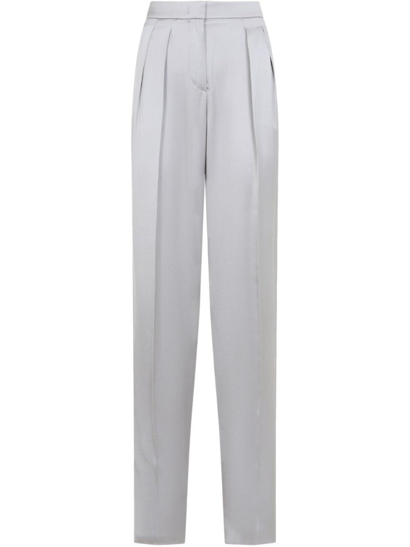 Giorgio Armani Tailored Grey Trousers With Concealed Fastening