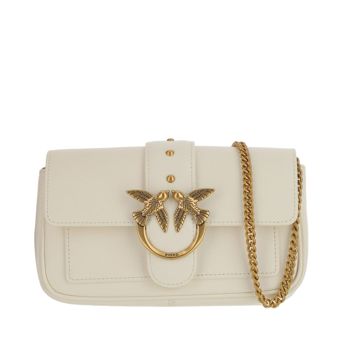 Pinko Love One Pocket Bag With Diamond Cut Buckle Detail