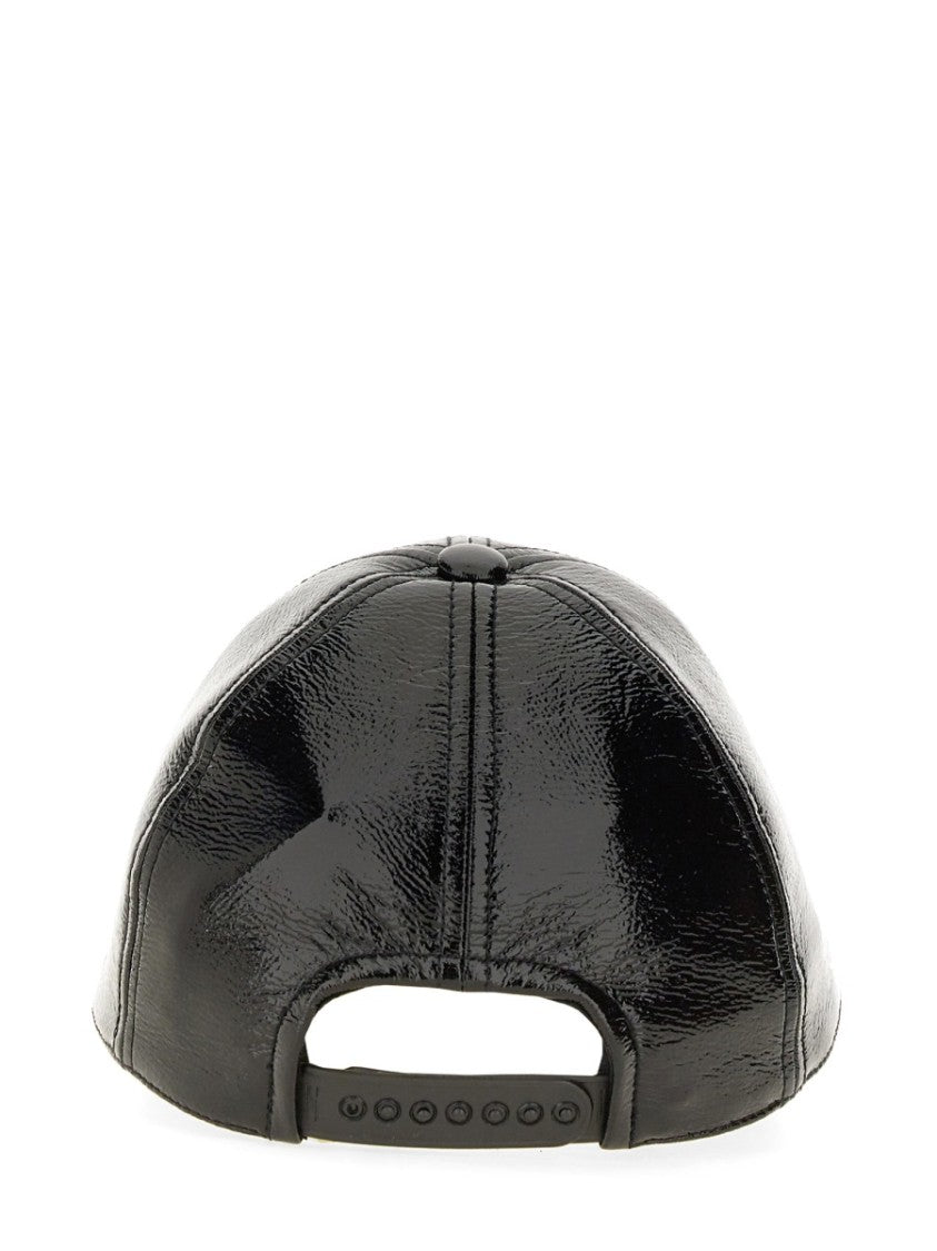 Courrèges Structured Black Baseball Cap